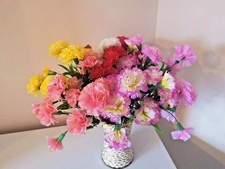 Artificial Flowers Silk Fake Plants UV Resistant Home In/Outdoor Garden Decor