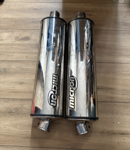 Micron race exhaust can twin - micron,