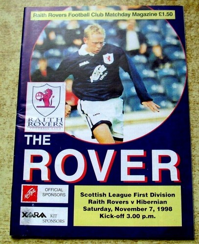 Raith rovers programmes - rovers,