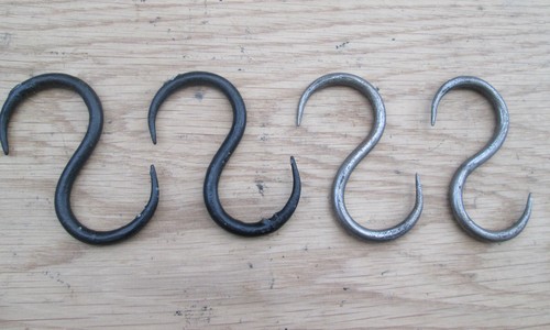 Medium antique iron hook - antique,