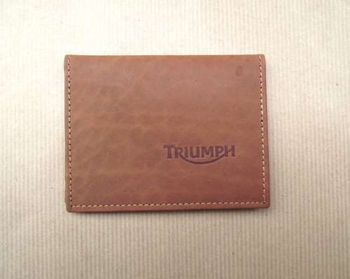 Triumph logo brown - logo, leather