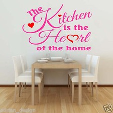 The Kitchen is the Heart of the Home Wall Sticker transfer Decal (ART1)