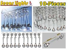 10 Chandelier Glass Crystals Orb Droplets Antique Look Drops Prisms Light Parts