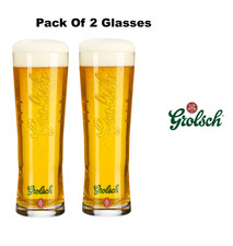 2x Grolsch Pint Glass 20oz