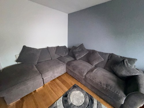 Oak furniture land grey - oak, fabric
