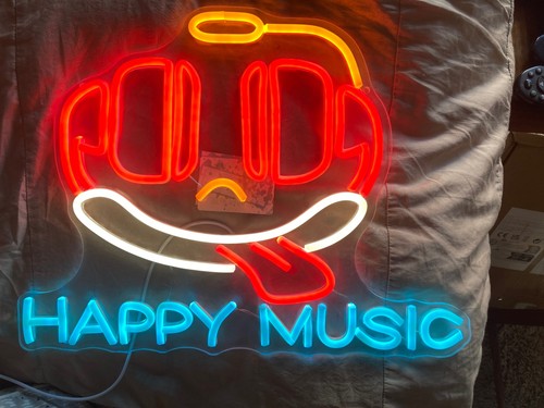 Large happy music - music, sign