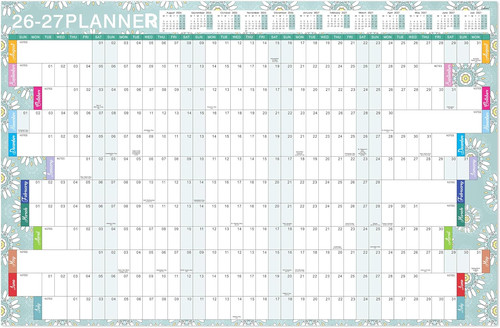 Wall planner 2026 2027 - 2026-2027,