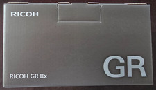 RICOH GR IIIx Compact Camera - Black + grey ring and thumb grip bundle