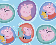 Aqua Blue Peppa Pig & Family