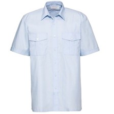 Mens Cotton Rich Shirt Blue