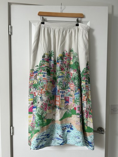 Joules scene print skirt size - scene, skirt,