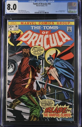 Tomb dracula cgc 8 0 - of, #10