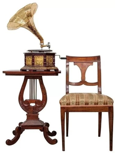 Antique hmv gramophone fully - gramophone,