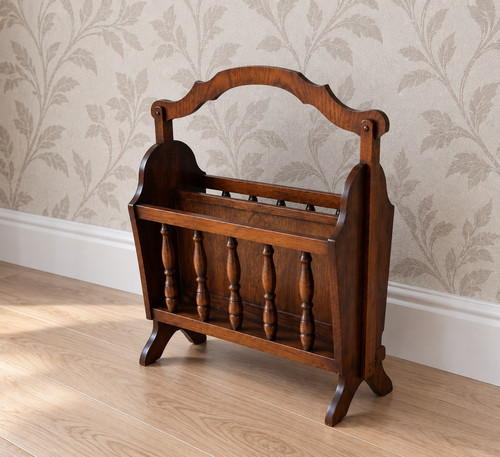 Vintage wooden magazine rack - wooden,