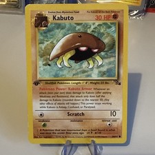 Pokémon TCG Kabuto Fossil 1st