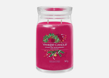 Yankee Candle 2 WICKS  - Signature Large Jar - 567 g - SPARKLING WINTERBERRY