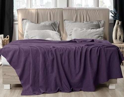 Purple 100 cotton thermal - 100%,