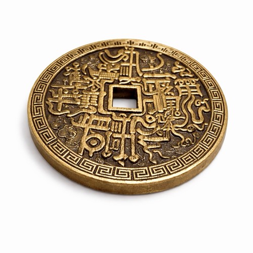 Chinese feng shui coin brass - chinese,