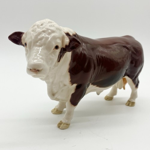 Beswick polled hereford bull - polled,