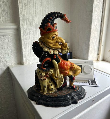 Cast iron painted jester door - painted,