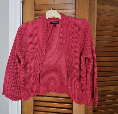 Watermelon pink crochet knit - pink,