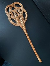 Carpet Beater Vintage wicker 70cm