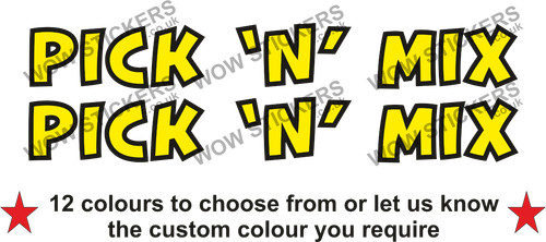 Pick mix stickers decals - mix,