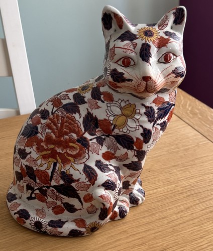 Large ceramic cat - , figurine