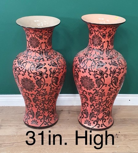 Two large pottery - , vases