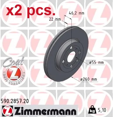 Pcs front brake disc rotos - pcs,