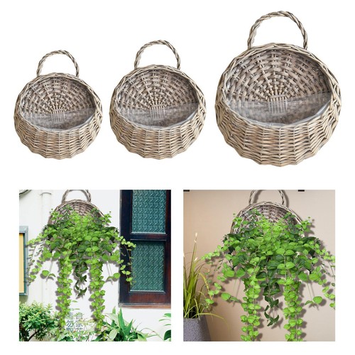 Wall mounted wicker hanging - wall,
