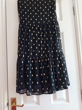 TU Sainsburys Skirt Size 22 BNWOT. Black with gold. Maxi skirt.