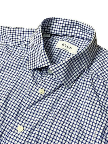 Men eton shirt white cotton - men,