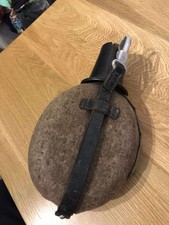 WW2 German Water Bottle And Bakelite Cup.