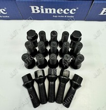 Alloy Wheel Bolts Black Fits Bmw E65 E66 X3 E83 X5 E53 Tapered M14x1.5 25mm x 20