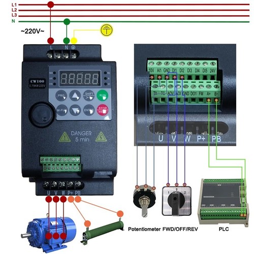 2kw 3hp 220v - 2.2kw,