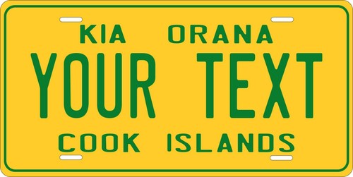 Cook islands 1993 license - islands,