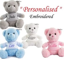 Personalised 25cm plush teddy - personalised,