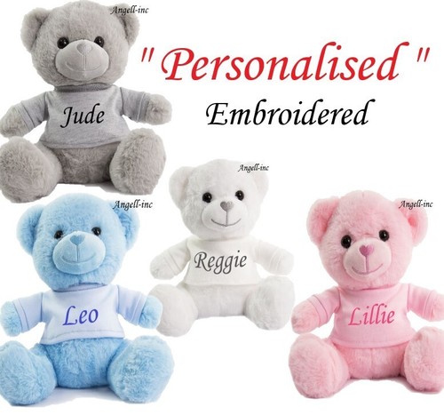 Personalised 25cm plush teddy - personalised,