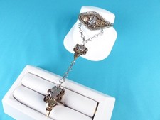 Vtg 2 Tone Sterling Silver