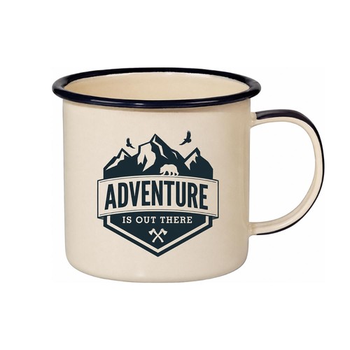 Wayfarer campfire enamel mug - campfire,