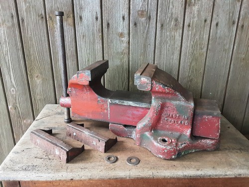 Old vintage woden heavy - old,