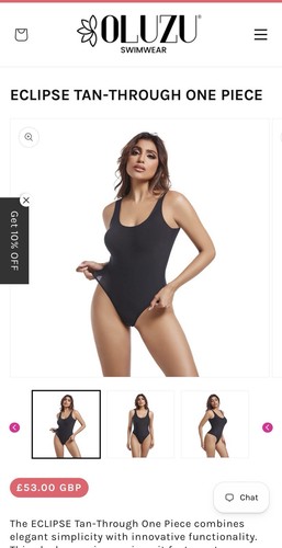 Tan through swimming costume - swimming,