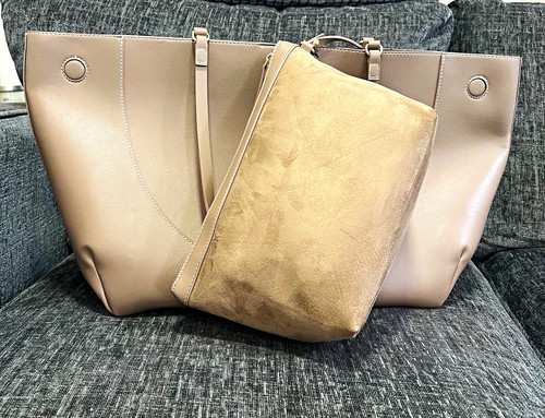 Faux leather tote bag - ⁠m&s,