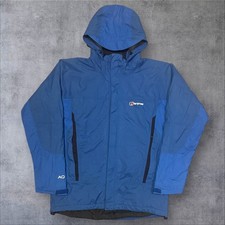 Mens Blue Berghaus AQ2 Insulated Hooded Waterproof Jacket - Size Medium (M) S401
