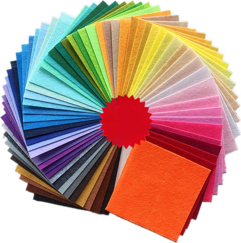 Pcs coloured felt fabric - 60,
