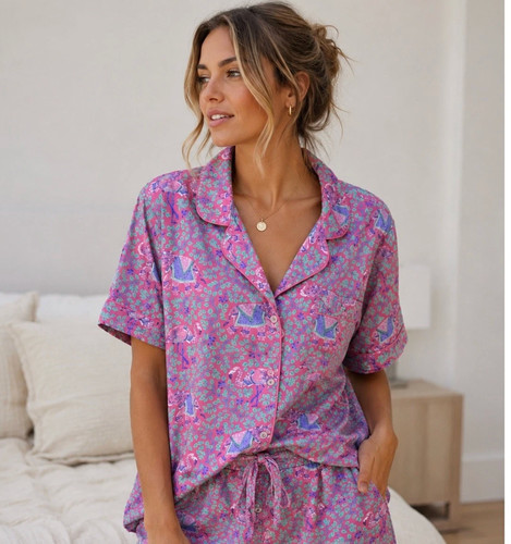 Print fresh elephant flamingo - print,