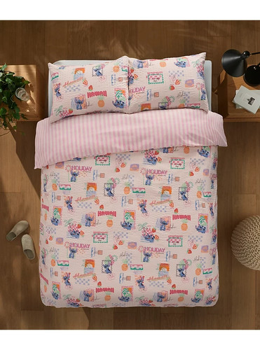 Disney stitch pink seersucker - disney,