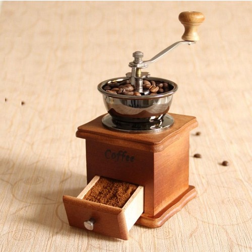Vintage manual coffee grinder - vintage,