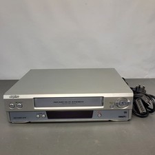 SANYO VCR VHS Player Recorder Hi-Fi NiCam VHR-H791E NTSC Playback Working +Scart